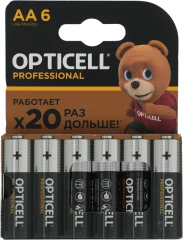 Батарея Opticell Professional LR6 AA (6шт) блистер
