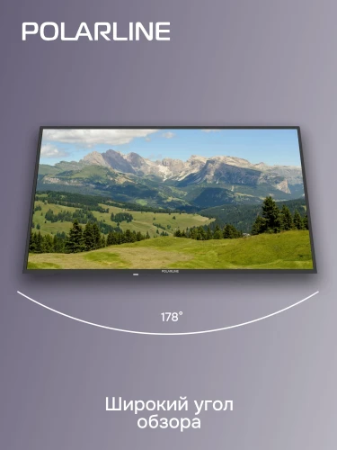 Телевизор LED PolarLine 43" 43PL51STC-SM черный FULL HD 60Hz DVB-T DVB-T2 DVB-C DVB-S2 USB WiFi Smart TV (RUS)
