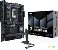 Материнская плата Asus TUF GAMING Z890-PLUS WIFI Soc-1851 Intel Z890 4xDDR5 ATX AC`97 8ch(7.1) 2.5Gg RAID+HDMI+DP