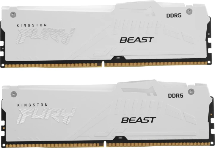 Память DDR5 2x16GB 6400MHz Kingston KF564C32BWEAK2-32 Fury Beast RGB RTL Gaming PC5-51200 CL32 DIMM 288-pin 1.4В kit dual rank с радиатором Ret