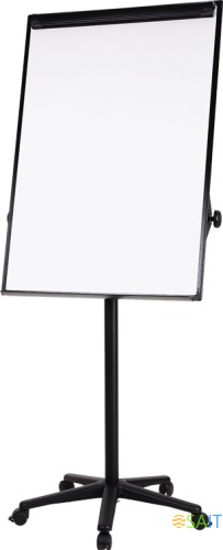 Флипчарт Deli EV130 лак 75x106.7см на роликах белый/черный