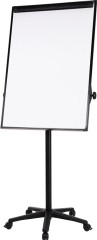 Флипчарт Deli EV130 лак 75x106.7см на роликах белый/черный