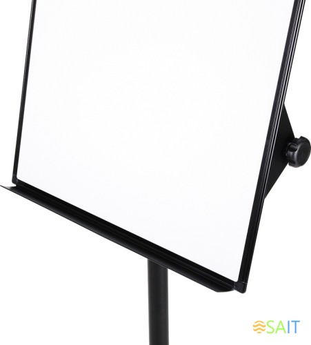 Флипчарт Deli EV130 лак 75x106.7см на роликах белый/черный