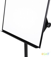 Флипчарт Deli EV130 лак 75x106.7см на роликах белый/черный