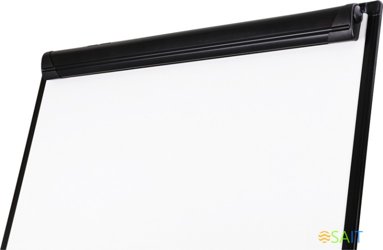 Флипчарт Deli EV130 лак 75x106.7см на роликах белый/черный