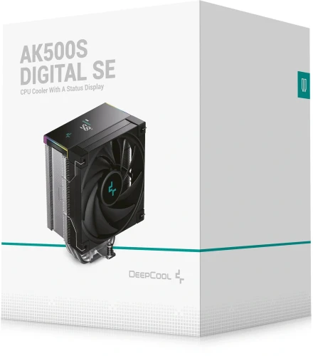 Устройство охлаждения(кулер) Deepcool AK500S Digital SE Soc-AM5/AM4/1200/1700/1851 черный 4-pin 28dB Al+Cu LCD 240W 864gr Ret (R-AK500S-BKADMN-GJD)
