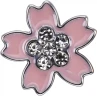 Шильд-символ Moleskine Sakura Цветок металл серебристый/розовый LESU08PINFLWCRYS