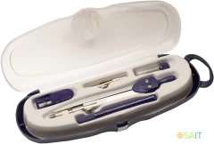 Готовальня Silwerhof Daily корпус синий металл 12см в компл.:5 предметов