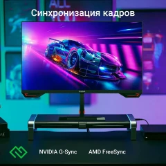 Монитор Digma 23.8" Overdrive 24P511F черный IPS LED 1ms 16:9 HDMI M/M матовая 250cd 178гр/178гр 1920x1080 180Hz G-Sync FreeSync DP FHD 2.9кг