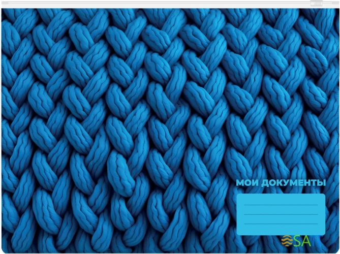 Папка на молнии ZIP Silwerhof FABRIC A4+ ПВХ 0.25мм