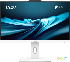 Моноблок MSI Pro AP242P 14M-669XRU 23.8&quot; Full HD i3 14100 (3.5) 8Gb SSD512Gb UHDG 730 noOS GbitEth WiFi BT 120W клавиатура мышь Cam белый 1920x1080