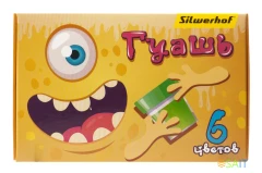 Гуашь Silwerhof Монстрики 6цв. бан. 20мл. картон.кор.