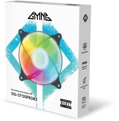 Вентилятор для корпуса GMNG GG-CF120FRGB3-PWMBK RGB 120х120x25 черный 4-pin 28дБ Ret