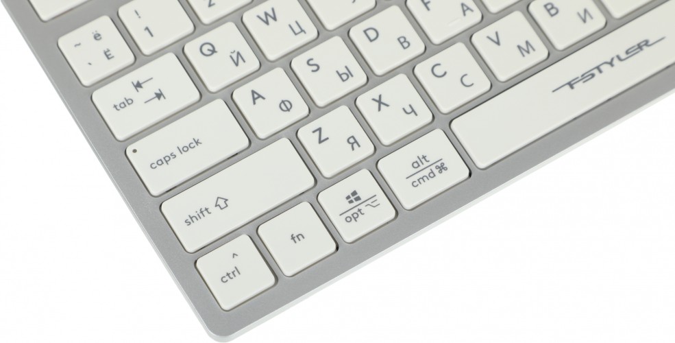 Клавиатура A4Tech FX50 белый USB slim Multimedia (FX50 WHITE) кабель 1.5м