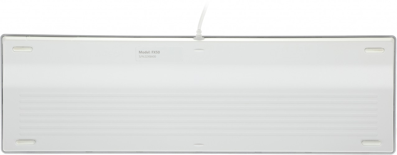 Клавиатура A4Tech FX50 белый USB slim Multimedia (FX50 WHITE) кабель 1.5м