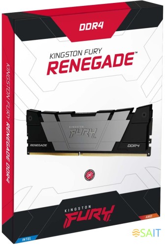 Память DDR4 16GB 3200MHz Kingston KF432C16RB12/16 Fury Renegade Black RTL Gaming PC4-25600 CL16 DIMM 288-pin 1.35В dual rank с радиатором Ret