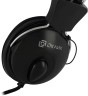 Наушники с микрофоном Оклик HS-M200 черный 1.8м накладные оголовье (1532011)