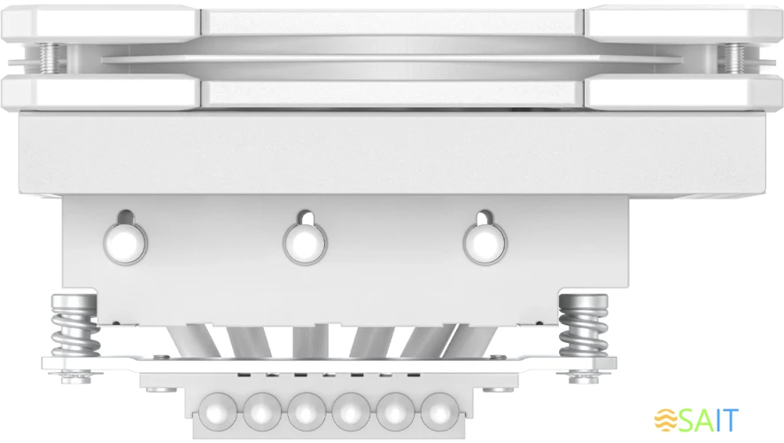 Устройство охлаждения(кулер) ID-Cooling IS-67-XT Soc-AM5/AM4/1200/1700/1851 белый 4-pin 16-35dB Al+Cu 150W 500gr Ret (IS-67-XT WHITE)