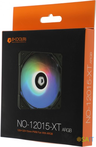 Вентилятор для корпуса ID-Cooling NO-12015-XT ARGB 120х120x15 черный 4-pin 31дБ (NO-12015-XT ARGB) Ret