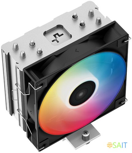 Устройство охлаждения(кулер) Deepcool AG400 LED RGB Soc-AM5/AM4/1200/1700/1851 черный 4-pin 18-32dB Al+Cu 220W 614gr Ret (R-AG400-BKLNMC-G-1)