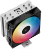 Устройство охлаждения(кулер) Deepcool AG400 LED RGB Soc-AM5/AM4/1200/1700/1851 черный 4-pin 18-32dB Al+Cu 220W 614gr Ret (R-AG400-BKLNMC-G-1)