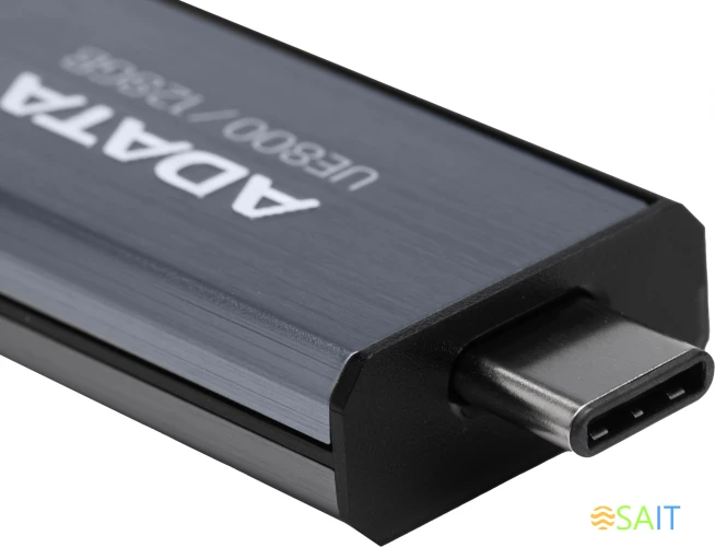 Флеш Диск A-Data 128Gb Type-C UE800 AELI-UE800-128G-CSG USB3.2 серебристый