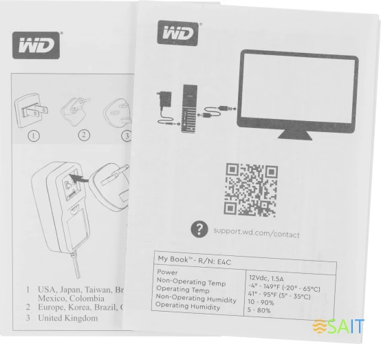 Жесткий диск WD USB 3.0 6TB WDBBGB0060HBK-EESN My Book 3.5" черный