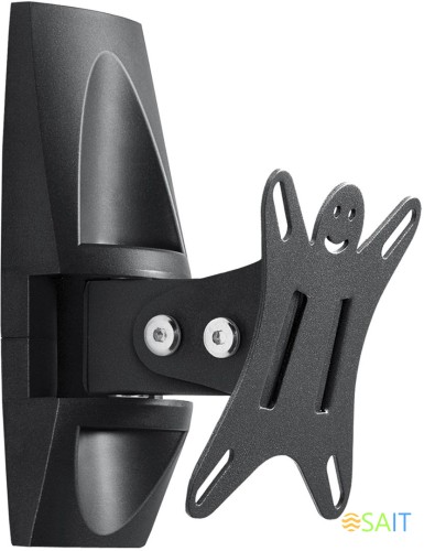 Кронштейн для телевизора Holder LCDS-5003 металлик 10"-26" макс.25кг настенный поворот и наклон