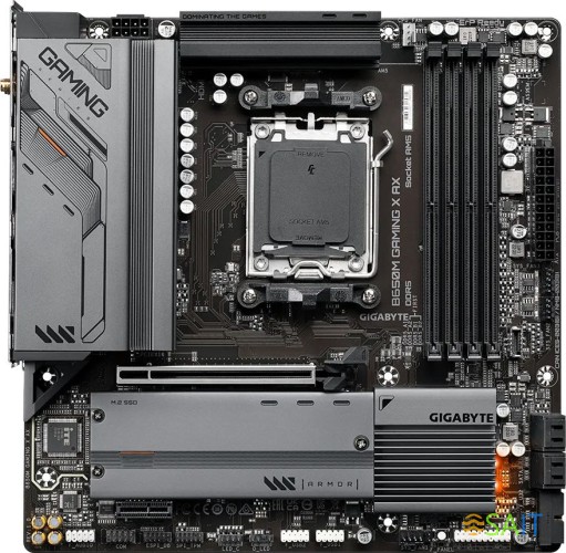 Материнская плата Gigabyte B650M GAMING X AX SocketAM5 AMD B650 4xDDR5 mATX AC`97 8ch(7.1) 2.5Gg RAID+HDMI+DP