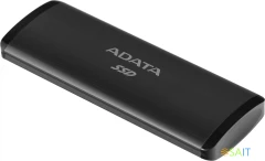 Накопитель SSD A-Data USB-C 256Gb ASE760-256GU32G2-CTI SE760 1.8" серый