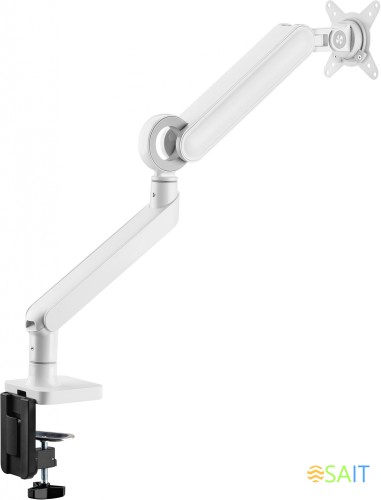 Кронштейн для мониторов Ultramounts UM719W белый 17"-35" макс.10.5кг крепление к столешнице поворот и наклон