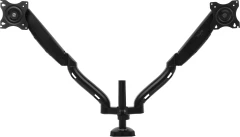 Кронштейн для мониторов ЖК Buro M8 черный 17"-27" макс.9кг крепление к столешнице поворот и наклон