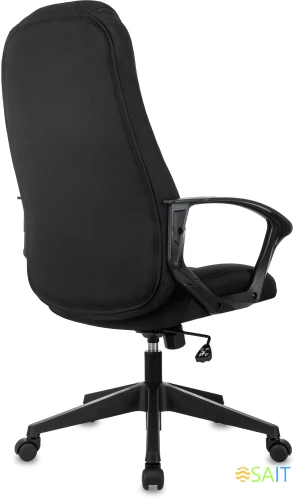 Кресло игровое Zombie 200 черный ткань/эко.кожа крестов. пластик пластик черный