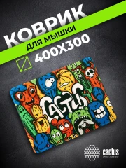 Коврик для мыши Cactus Colorful Cacti 400x300x3мм (CS-MP-PRO07XL)