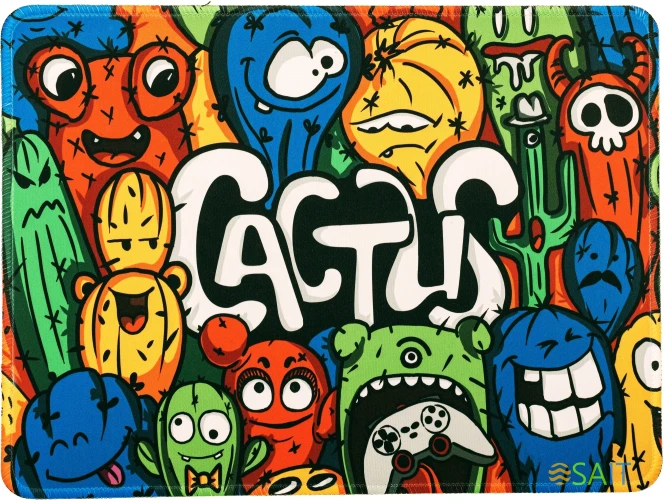Коврик для мыши Cactus Colorful Cacti 400x300x3мм (CS-MP-PRO07XL)