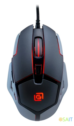 Мышь Оклик 915G HELLWISH V2 черный/серый оптическая 4800dpi USB 6but (1003993)