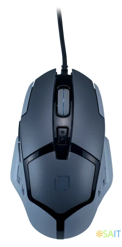 Мышь Оклик 915G HELLWISH V2 черный/серый оптическая 4800dpi USB 6but (1003993)