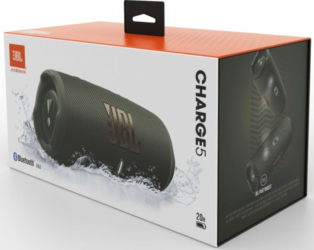 Колонка порт. JBL Charge 5 зеленый 40W 2.0 BT 15м 7500mAh (JBLCHARGE5GRN)