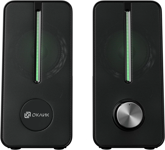Колонки Оклик OK-120U 2.0 черный 6Вт