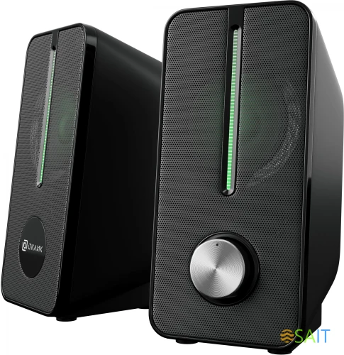 Колонки Оклик OK-120U 2.0 черный 6Вт
