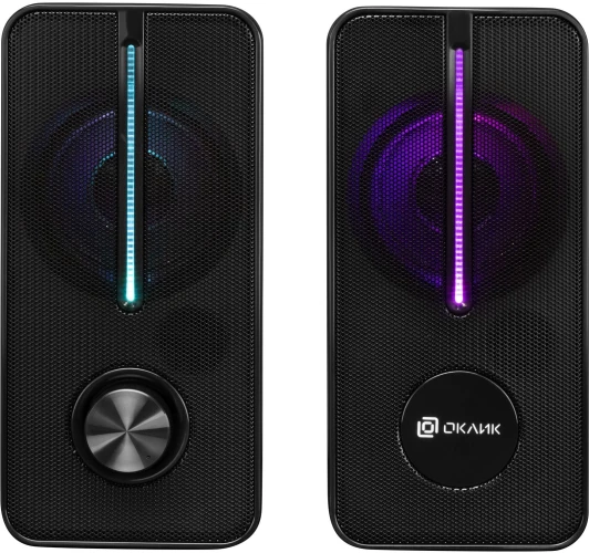 Колонки Оклик OK-120U 2.0 черный 6Вт