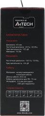 Наушники с микрофоном A4Tech Bloody G535P черный/серебристый 2м мониторные оголовье (G535P 4PIN+USB/BLACK+SILVER)
