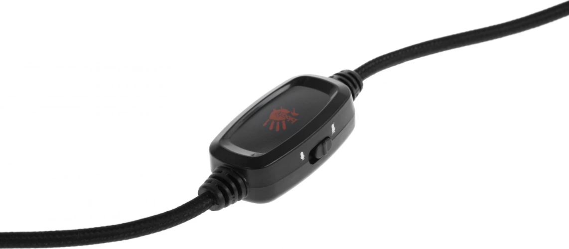 Наушники с микрофоном A4Tech Bloody G535P черный/серебристый 2м мониторные оголовье (G535P 4PIN+USB/BLACK+SILVER)