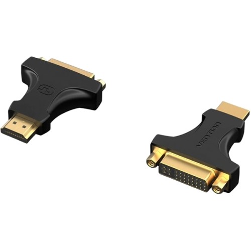 Адаптер-переходник Vention DVI 24+5 F/ HDMI 19M Двунаправленный Адаптер-переходник Vention DVI 24+5F/HDMI 19M (AIKB0)