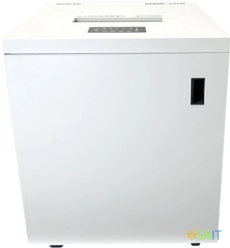 Шредер Office Kit S1350 3,9x35 белый (секр.P-4) фрагменты 35лист. 135лтр. скрепки скобы пл.карты CD