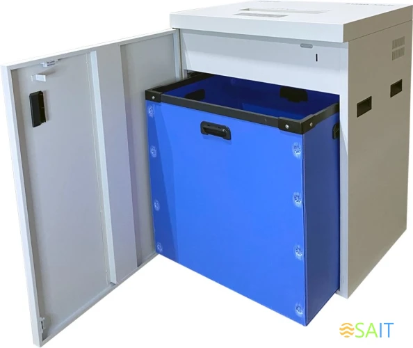 Шредер Office Kit S1350 3,9x35 белый (секр.P-4) фрагменты 35лист. 135лтр. скрепки скобы пл.карты CD