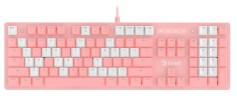 Клавиатура A4Tech Bloody B800 Dual Color механическая розовый/белый USB for gamer LED