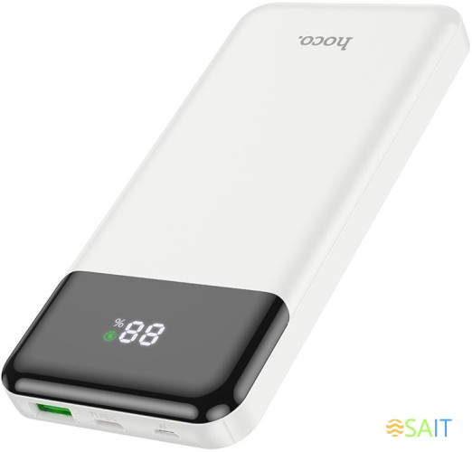 Мобильный аккумулятор Hoco J102 Cool figure 10000mAh QC3.0/PD3.0 20W 3A USB-A/USB-C белый (J102 COOL FIGURE WHITE)