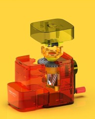 Точилка для карандашей механическая Deli 71162Red 1 отверстие пластик красный