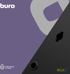 Сетевой фильтр Buro BU-SP1.8_USB_2A-B 1.8м (6 розеток) черный (коробка)